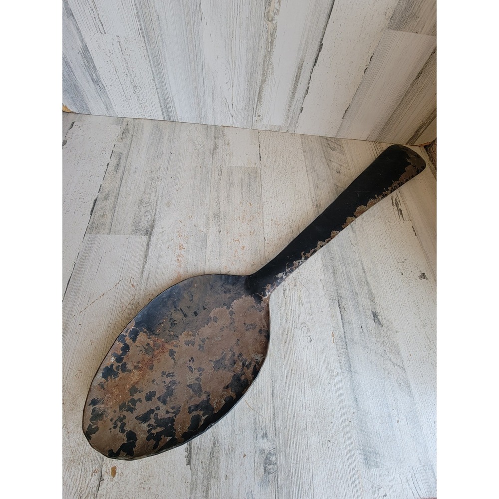 Large primitive metal spoon display unique farm house home decor figure